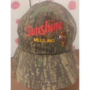 Sunshine Mills INC Camo Snapback Cap Hat USA